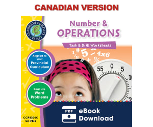 Number & Operations - Task & Drill Sheets Gr. PK-2 - Canadian Content