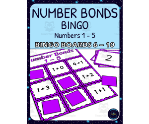 Number Bonds 1-5 Bingo - Boards 6-10