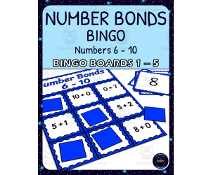 Number Bonds 6-10 Bingo - Boards 1-5