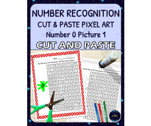 Number Recognition Pixel Art - Number 0 Picture 1