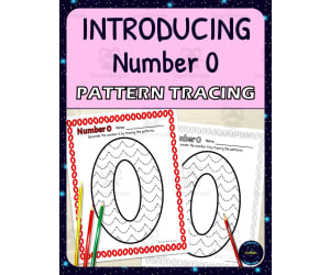 Number Recognition Worksheets | Pattern Tracing Activity | Number 0