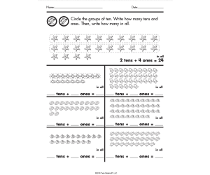 Number Sense and Operations Set 2 Printable Workbook