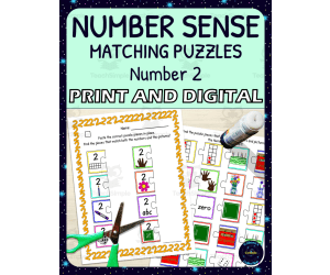 Number Sense Matching Puzzles for Number 2