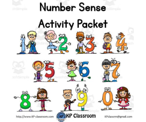 Number Sense No Prep Literacy and Math Activity Packet