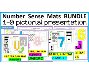 NUMBER SENSE POSTERS AND ACTIVITY MATS bundle