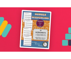 Number Sequencing Worksheets - Pumpkin Theme