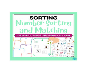 Number Sorting and Matching for  Numbers 1-10