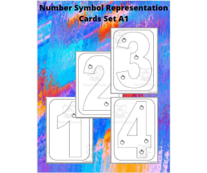 Number Symbol Representation Cards Set A1