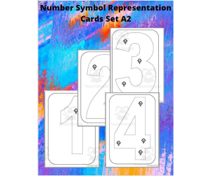Number Symbol Representation Cards Set A2