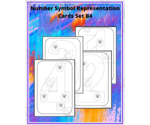 Number Symbol Representation Cards Set B4