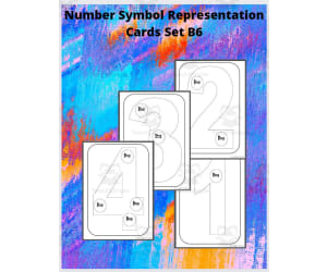 Number Symbol Representation Cards Set B6