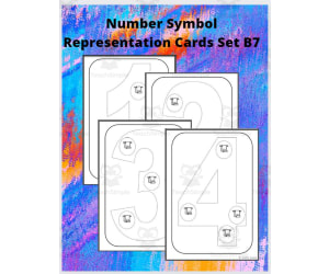 Number Symbol Representation Cards Set B7