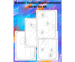 Number Symbol Representation Cards Set B8