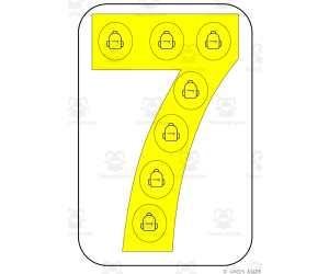 Number Symbol Representation Cards Set D5