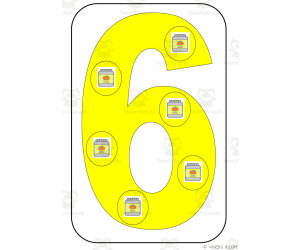 Number Symbol Representation Cards Set F5