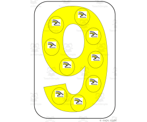 Number Symbol Representation Cards Set F7