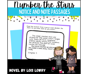 Number the Stars Notice and Note Passages