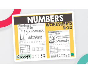 Number Worksheets 11-20 – Recognition & Writing