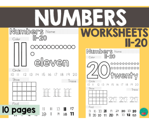 Number Worksheets 11-20