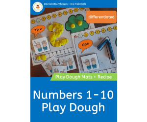 Numbers 1-10 - Play Dough Mats and Recipe