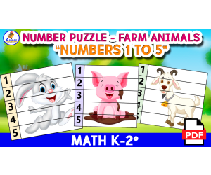 NUMBERS 1 TO 5 - MATH PUZZLE