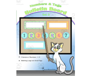 Numbers & Tags Bulletin Board - Set 2