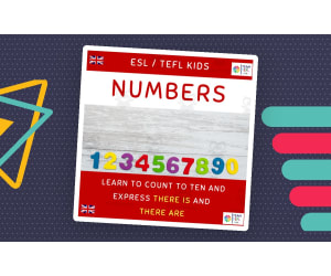 Numbers ESL Lesson Plan For Kids and Early Learners