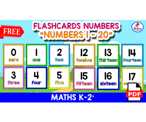 NUMBERS FLASHCARDS | 1 to 20