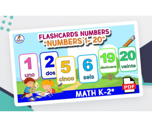 Spanish Numbers 1–20 – Pronunciation Flashcards