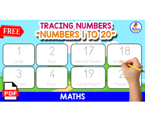 NUMBERS FLASHCARDS | NUMBERS 1 TO 20