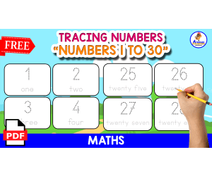 NUMBERS FOR TRACING | 1 O 30