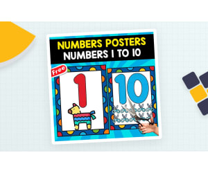 NUMBERS POSTERS | NUMBERS 1 TO 10 | FREE RESOURCE