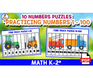 NUMBERS PUZZLES FROM 1 TO 100