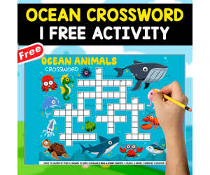 OCEAN CROSSWORD | 1 FREE ACTIVITY