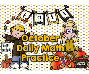 October Daily Math Practice