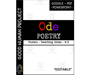 Ode Poetry Writing | Posters & Graphic Organizers