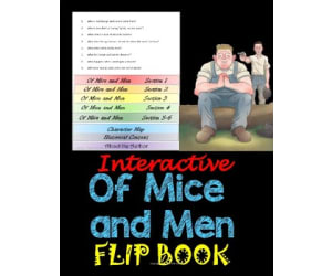Of Mice and Men Interactive Flip book Study Guide