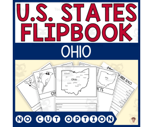 Ohio State Flipbook (Capital, Bird, Flower, Flag, Animal)