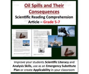 Oil Spills and Their Consequences - Digital Science Reading Article - Grades 5-7