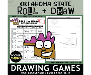 Oklahoma Roll and Draw Interactive Dice Game | Creative State Activity