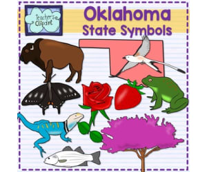 Oklahoma State Symbols Clip Art