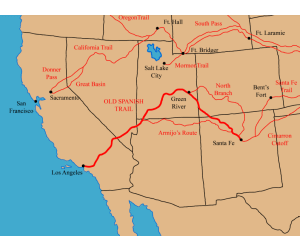 Old Spanish Trail Map