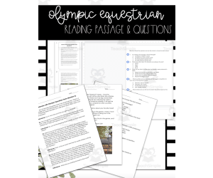 Olympics Equestrian Interview Style Passage and Questions