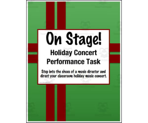 On Stage! Holiday Concert Planning Project Based Learning (Grades 3-5)