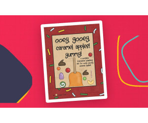 Ooey, Gooey Caramel Apples Activity | Interactive Graphing Set