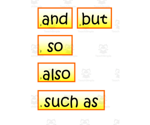 Openers and Connectives Cards