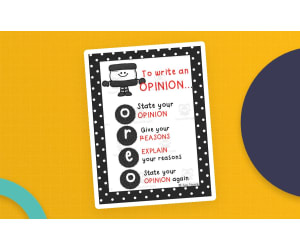 Opinion Writing Anchor Chart – O.R.E.O. Method