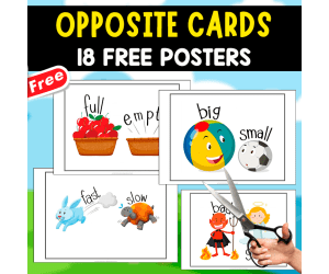 OPPOSITE FLASHCARDS | 18 FREE EXAMPLES
