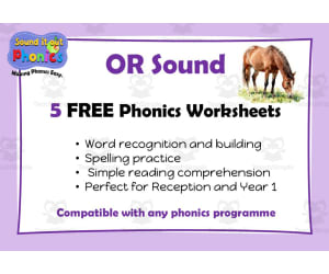 OR 5 FREE Phonics Worksheets