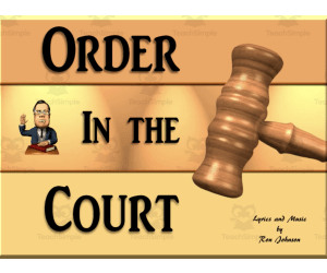 "Order in the Court" Math Song